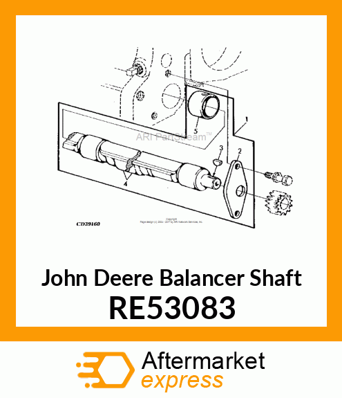 SHAFT,BALANCER,4CYL.R.H. RE53083