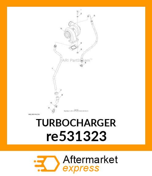 TURBOCHARGER re531323