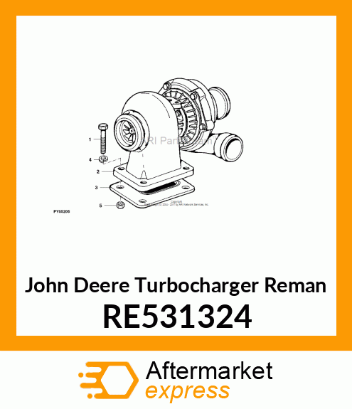 TURBOCHARGER RE531324