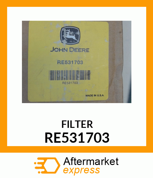 FUEL FILTER, PRE RE531703