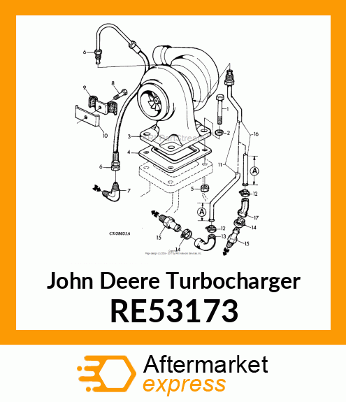 TURBOCHARGER, RE53173