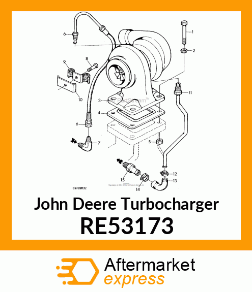 TURBOCHARGER, RE53173