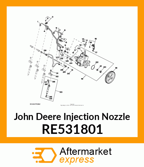 INJECTION NOZZLE, XXX RE531801