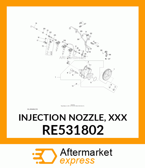 INJECTION NOZZLE, XXX RE531802