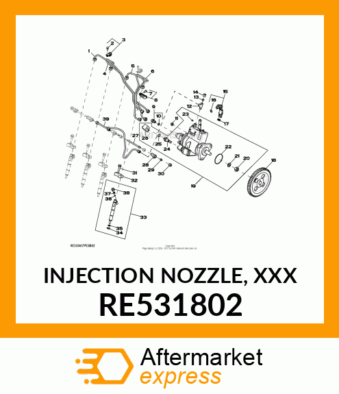 INJECTION NOZZLE, XXX RE531802