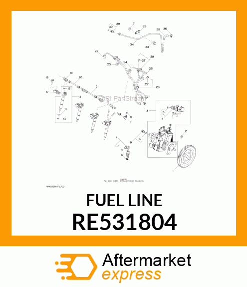 FUEL LINE RE531804