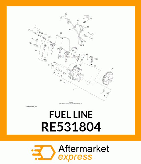 FUEL LINE RE531804