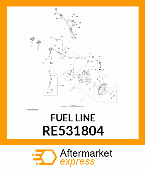 FUEL LINE RE531804