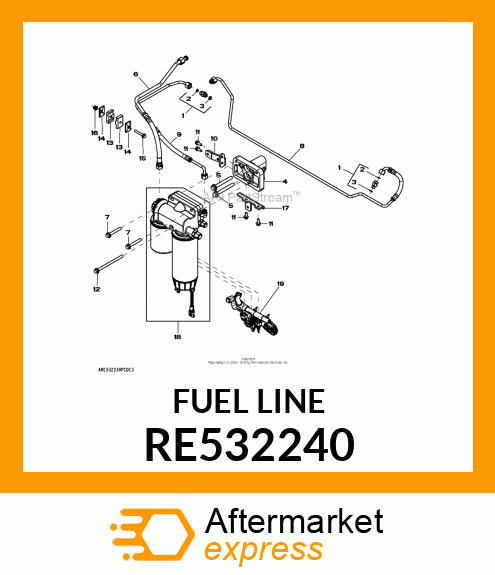 FUEL LINE RE532240