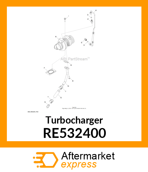 TURBOCHARGER,MITSUBISHI RE532400