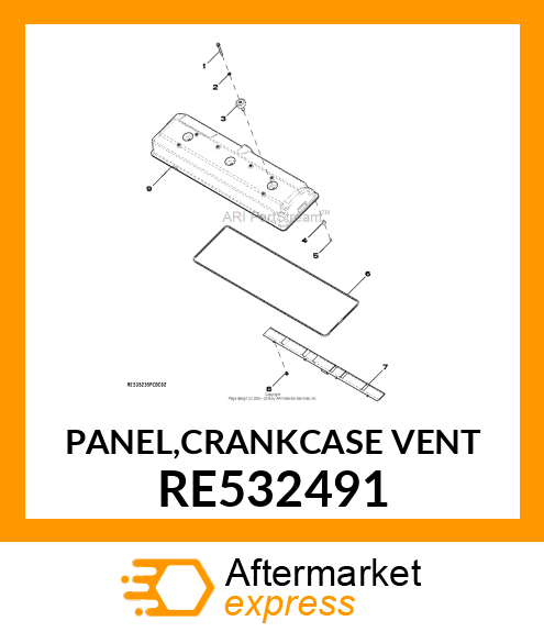 PANEL,CRANKCASE VENT RE532491