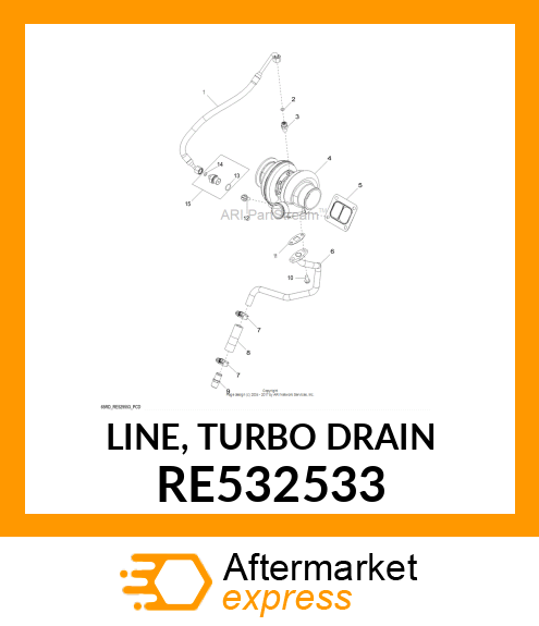 LINE, TURBO DRAIN RE532533