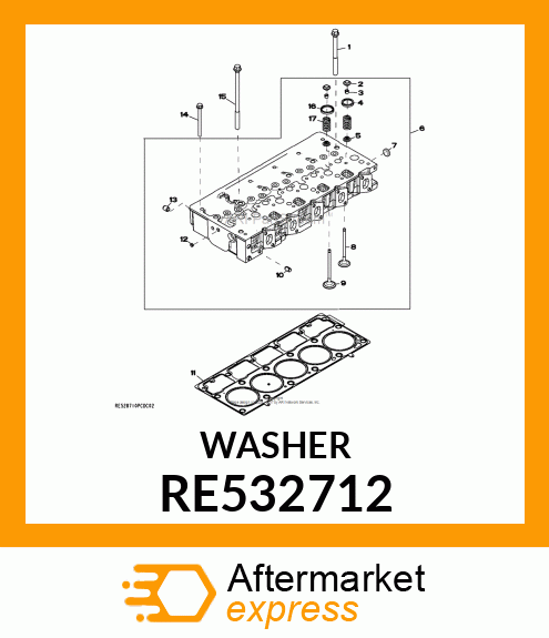 SEAL,VALVE STEM SEAL, S250 RE532712