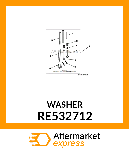 SEAL,VALVE STEM SEAL, S250 RE532712