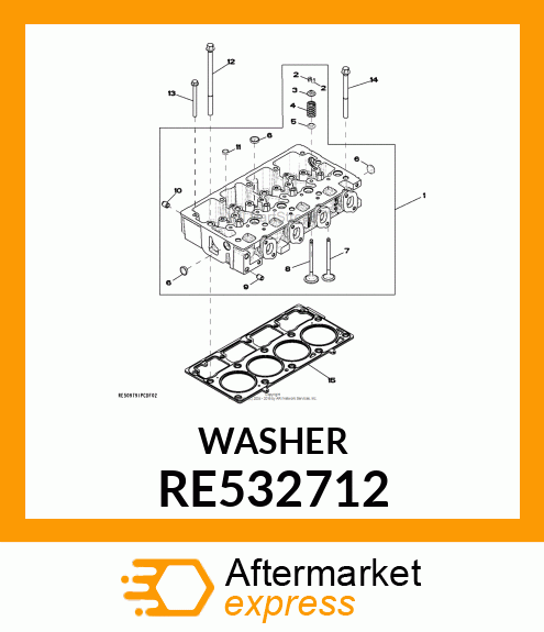 SEAL,VALVE STEM SEAL, S250 RE532712