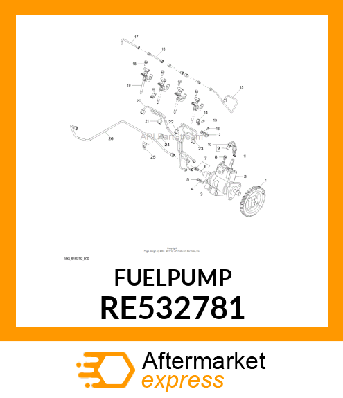 PUMP,FUEL INJECTION (5525) RE532781