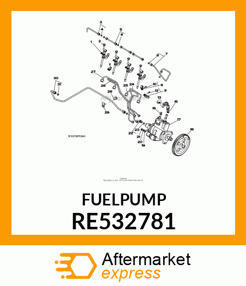 PUMP,FUEL INJECTION (5525) RE532781