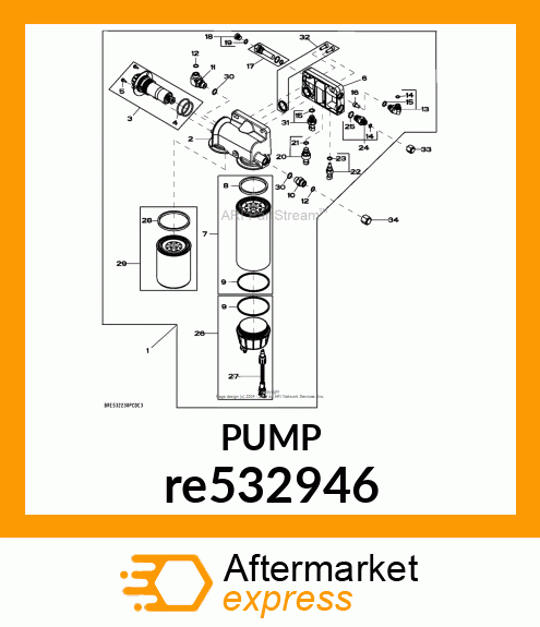 FUEL PUMP,ASSEMBLY (12V) re532946