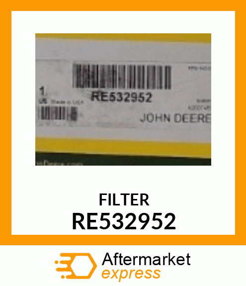 FILTER ELEMENT, FUEL FILTER RE532952