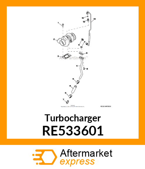 TURBOCHARGER,MITSUBISHI RE533601