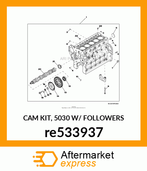 CAM KIT, 5030 W/ FOLLOWERS re533937