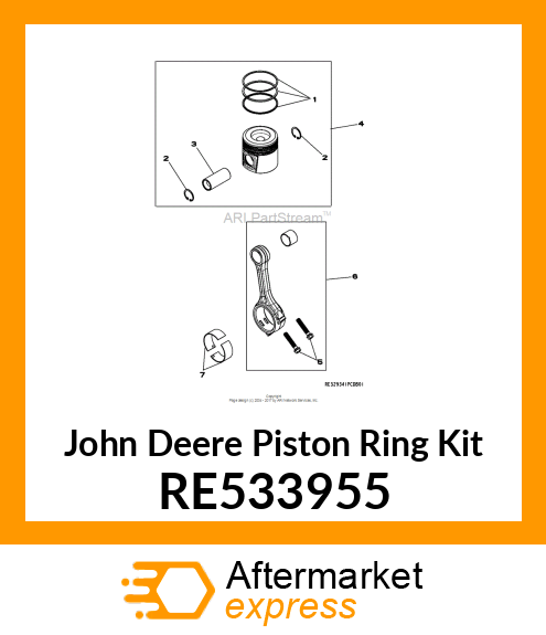 PISTON RING KIT RE533955
