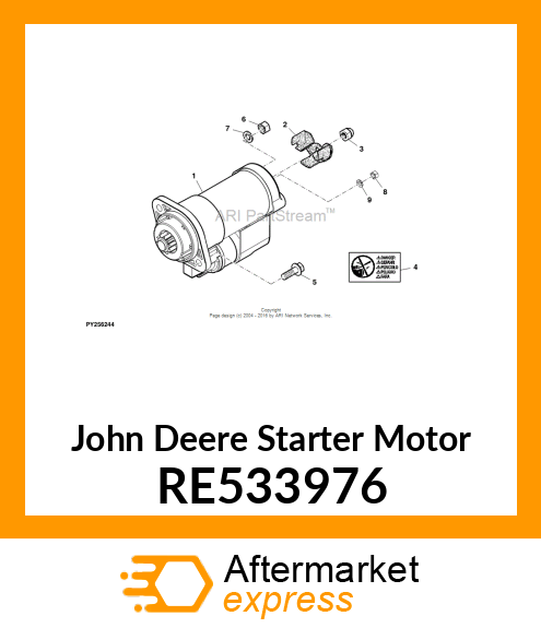 STARTER MOTOR RE533976
