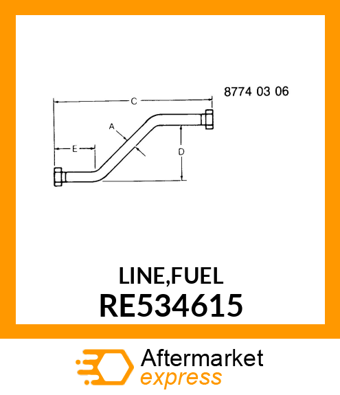 LINE,FUEL RE534615