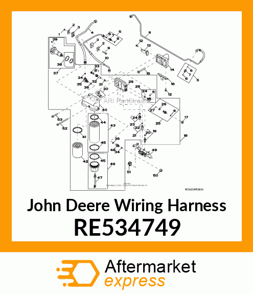 WIRING HARNESS,S650 TIER 3 RE534749