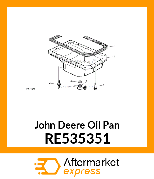 OIL PAN,ASSEMBLY RE535351