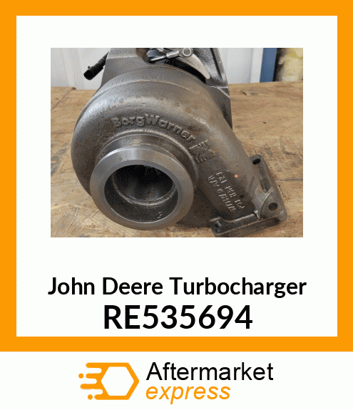 TURBOCHARGER, ROLLERLESS RE535694