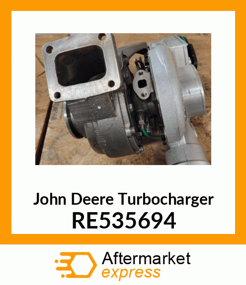 TURBOCHARGER, ROLLERLESS RE535694