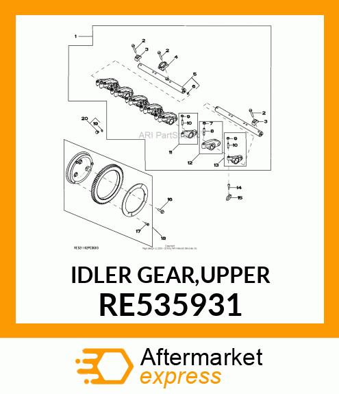 IDLER GEAR,UPPER RE535931