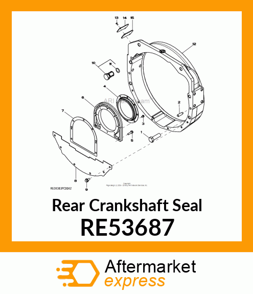 SEAL,CRANKSHAFT, REAR RE53687
