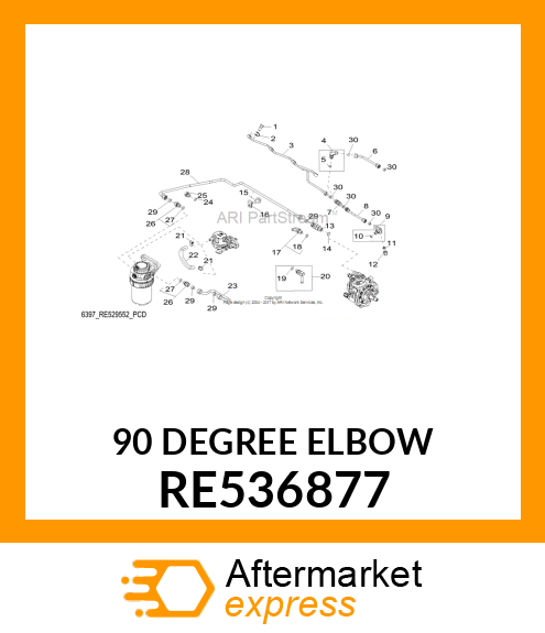 90 DEGREE ELBOW RE536877