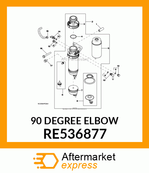 90 DEGREE ELBOW RE536877