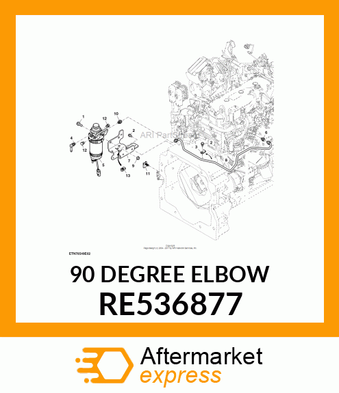 90 DEGREE ELBOW RE536877