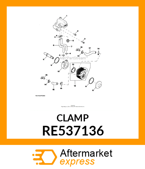 HOSE CLAMP, RE537136