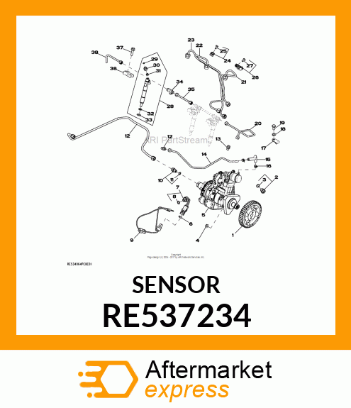 INJECTION NOZZLE RE537234