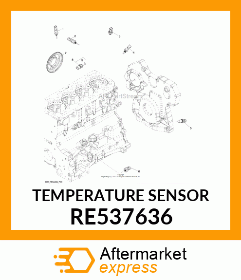 TEMPERATURE SENSOR RE537636