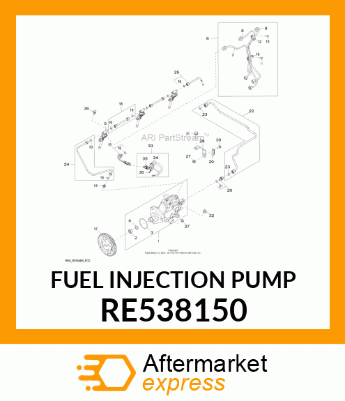 FUEL INJECTION PUMP RE538150