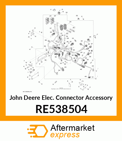 ELEC. CONNECTOR ACCESSORY,KEY 2, EC RE538504