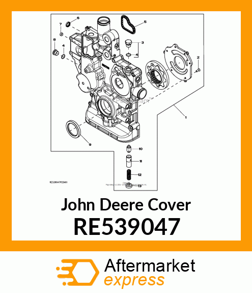COVER, TIMING GEAR ASSEMBLY FOR SER RE539047
