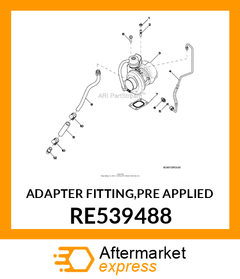 ADAPTER FITTING,PRE APPLIED RE539488