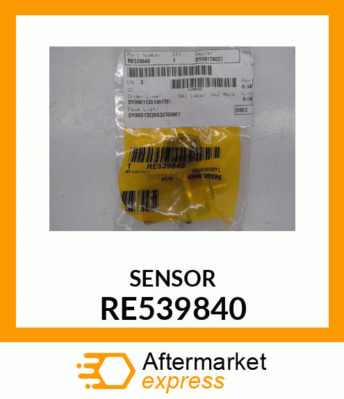 SENSOR,PRESSURE (COOLANT) RE539840