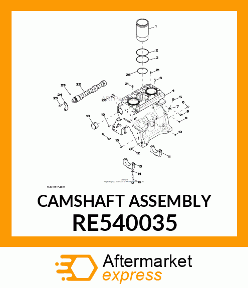 CAMSHAFT ASSEMBLY RE540035