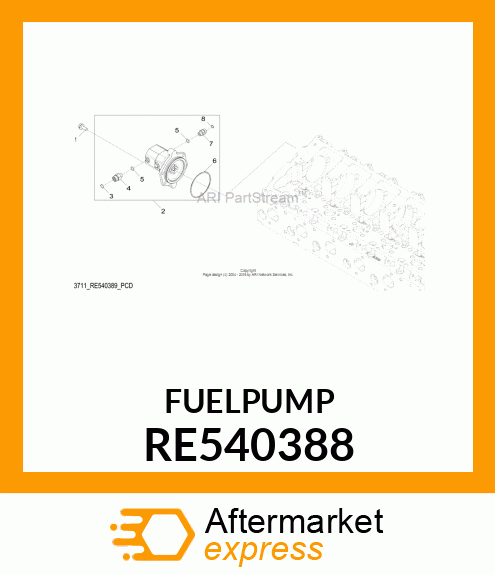 FUEL PUMP,FUEL TRANSFER RE540388