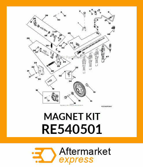 MAGNET,ASSEMBLY RE540501