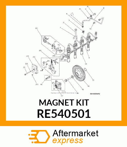 MAGNET,ASSEMBLY RE540501