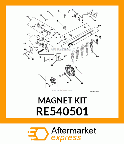 MAGNET,ASSEMBLY RE540501